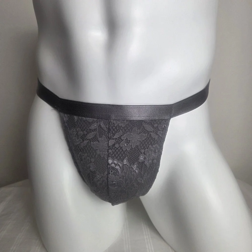 Cosabella Never Say Never Lace Mid-Rise‎ Men's Thong Stretch Italian Underwear